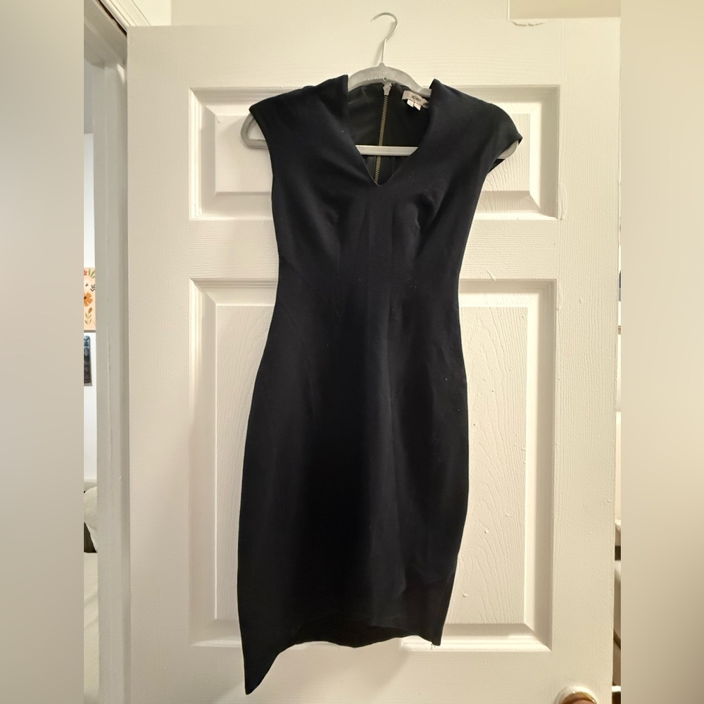 Helmut Lang Black Stretch Bodycon Dress